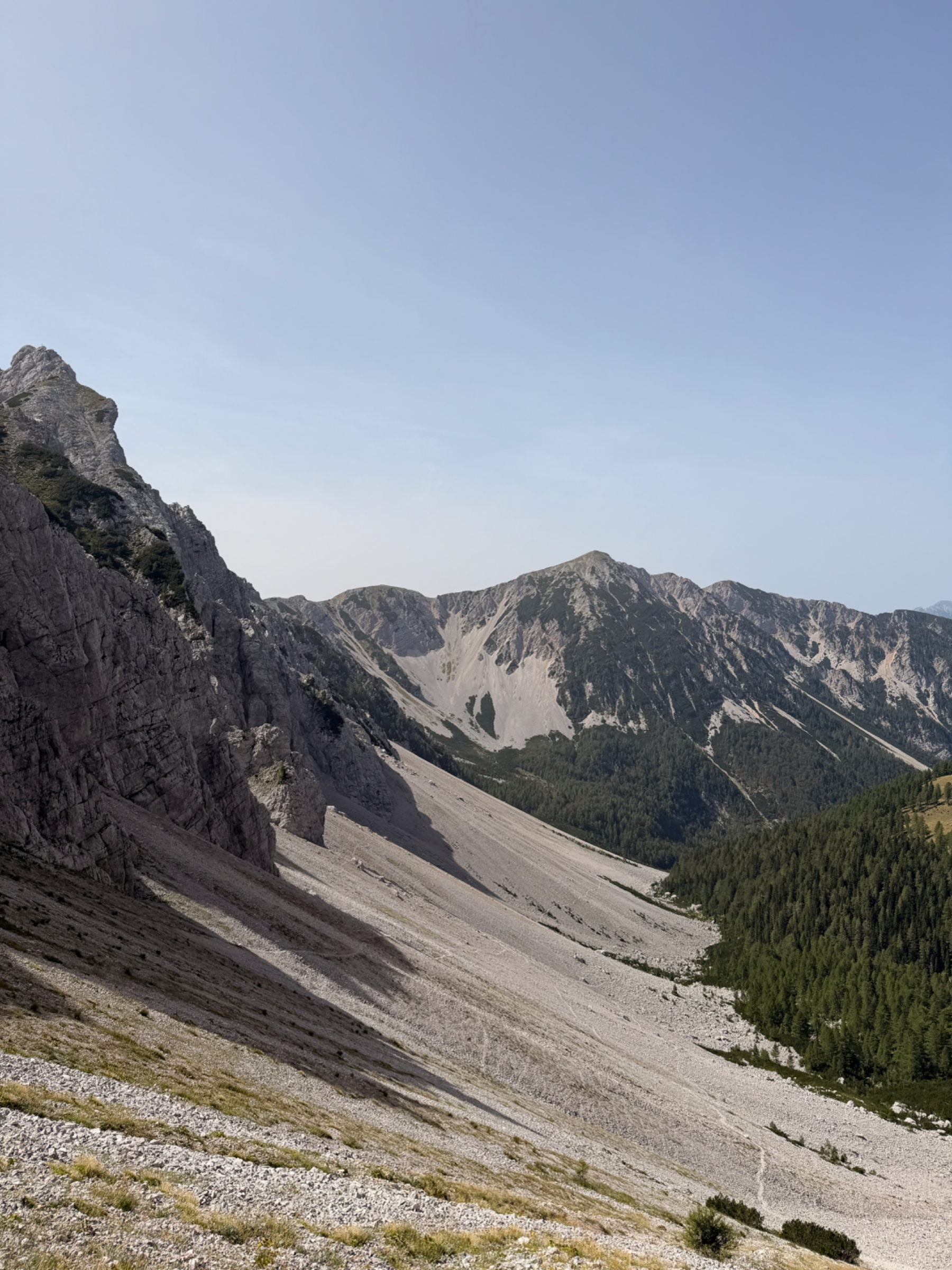 Stol – fotografija s poti
