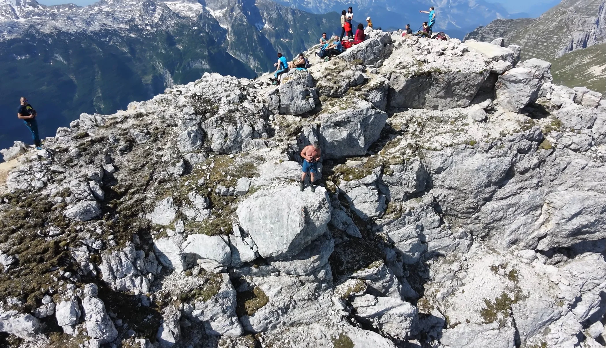 Špik Hude police / Cima di Terrarossa – fotografija s poti