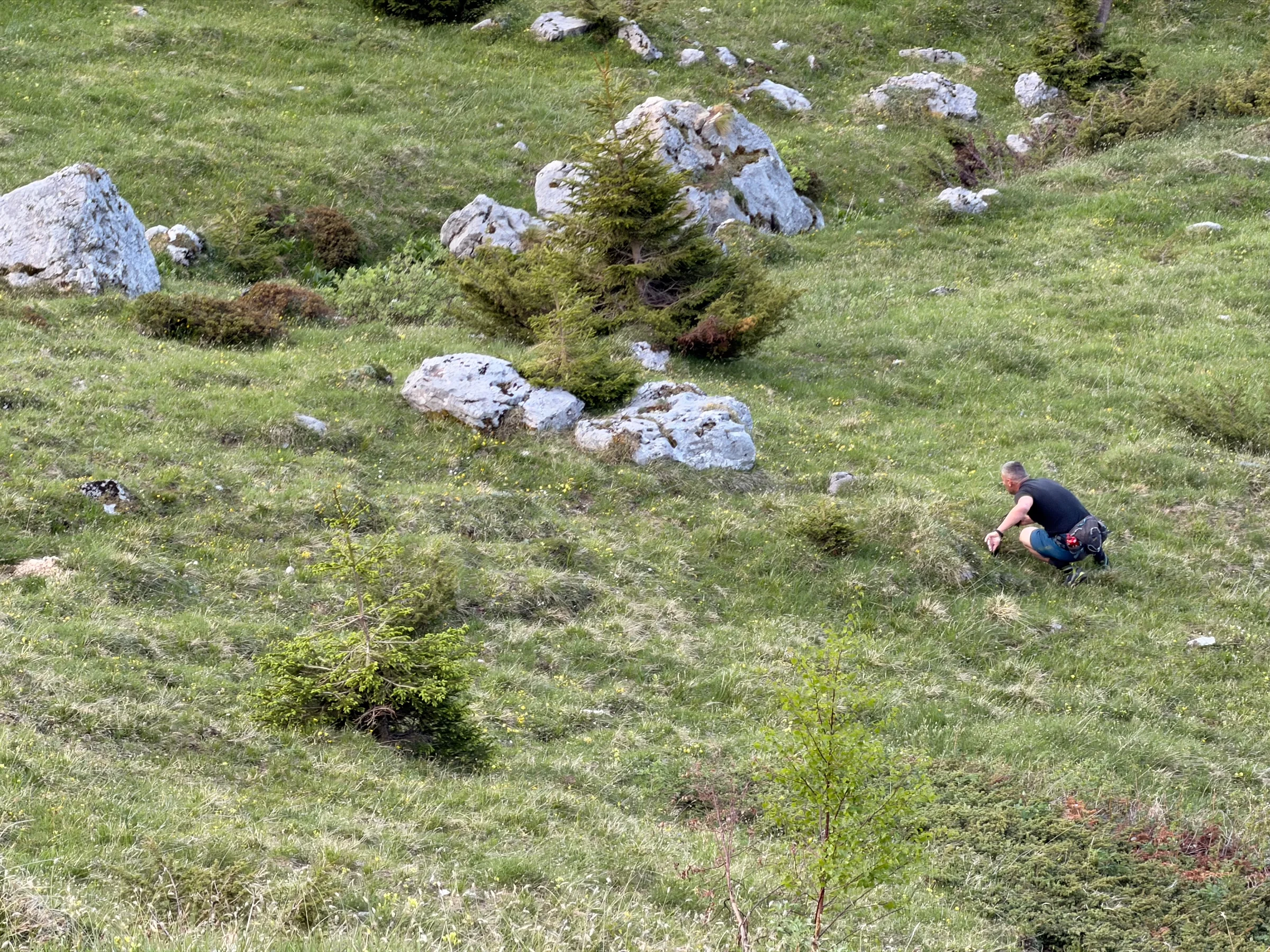 Špik Hude police / Cima di Terrarossa – fotografija s poti