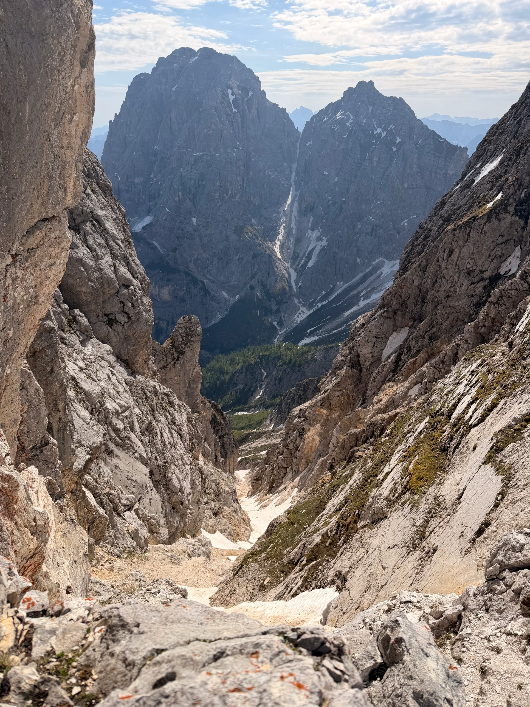 Špik Hude police / Cima di Terrarossa – fotografija s poti