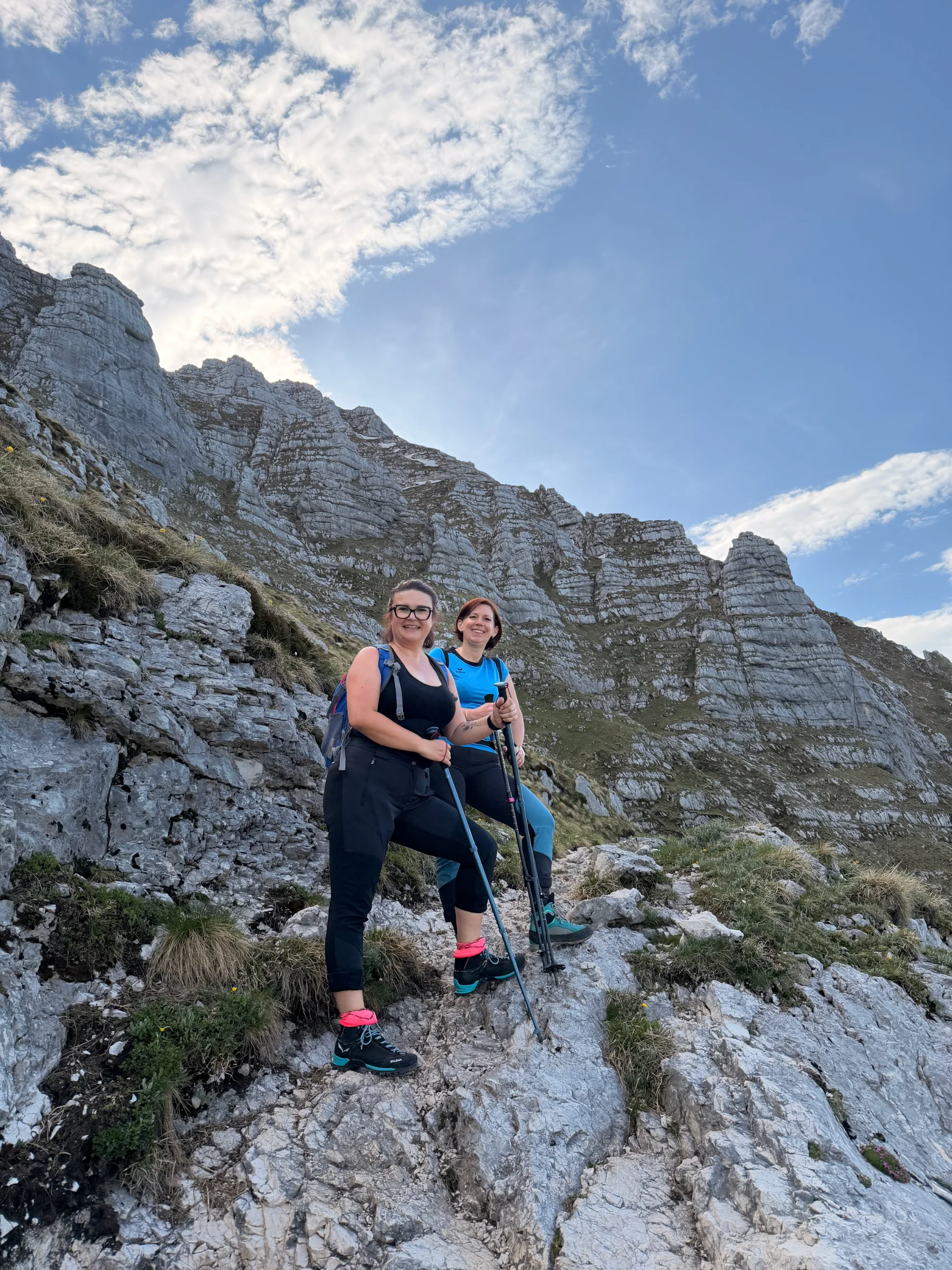 Špik Hude police / Cima di Terrarossa – fotografija s poti